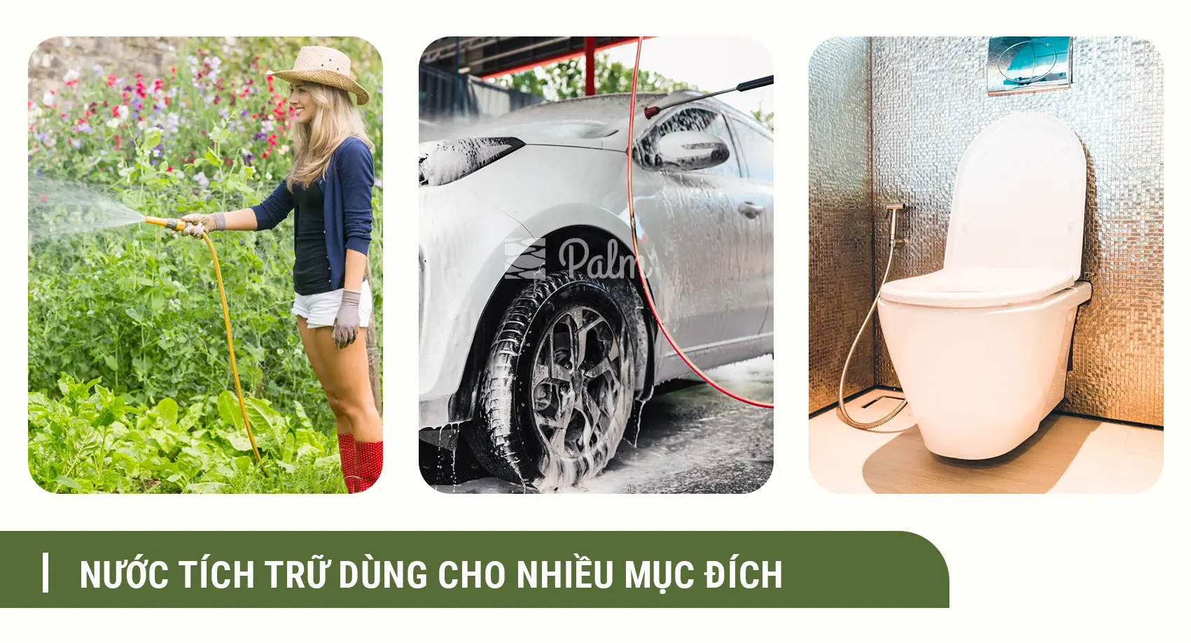 Tái sử dụng nước mưa cho nhiều mục đích